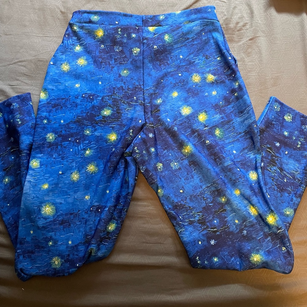 BlackMilk Starry Night Over The Rhône Cuffed Pants